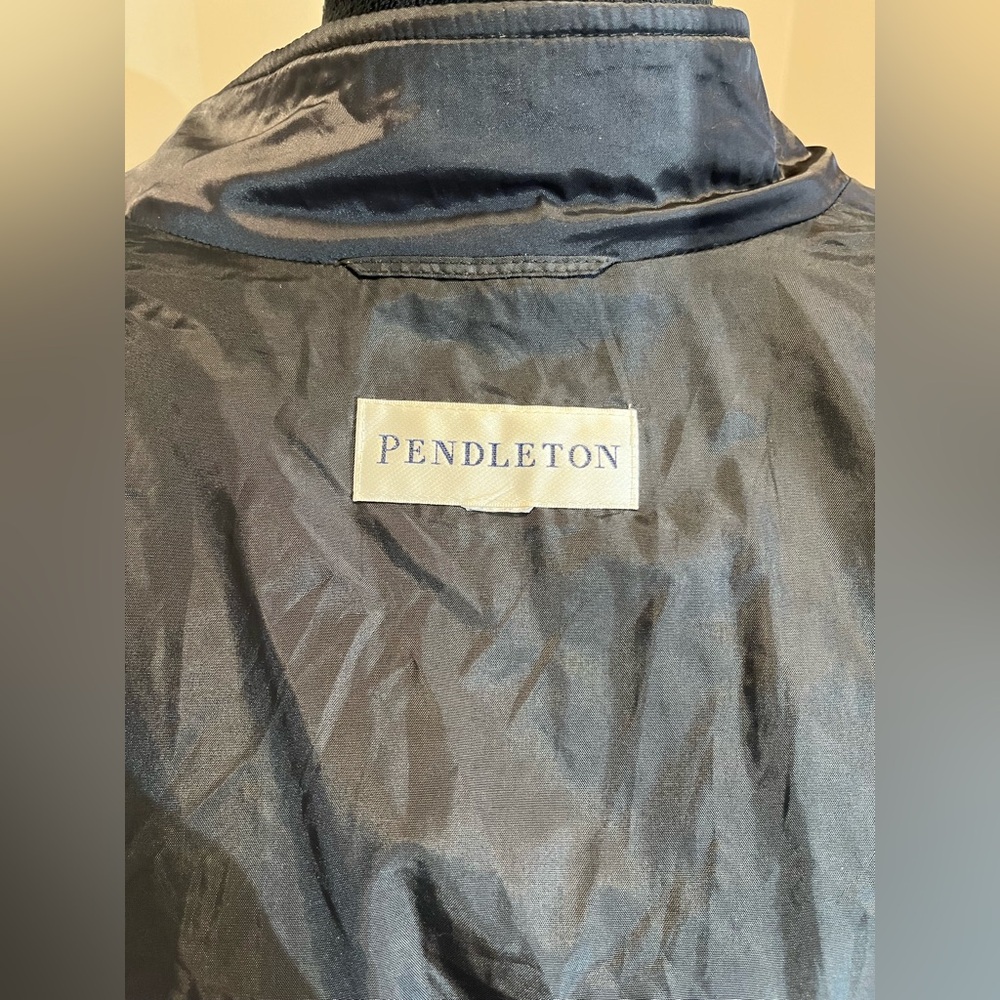 Pendleton Jacket Quilted Lined High Collar Full Z… - image 7